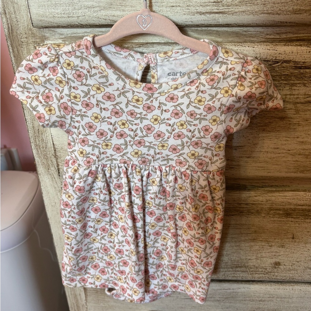 Carter's Pink and Yellow Floral Dress